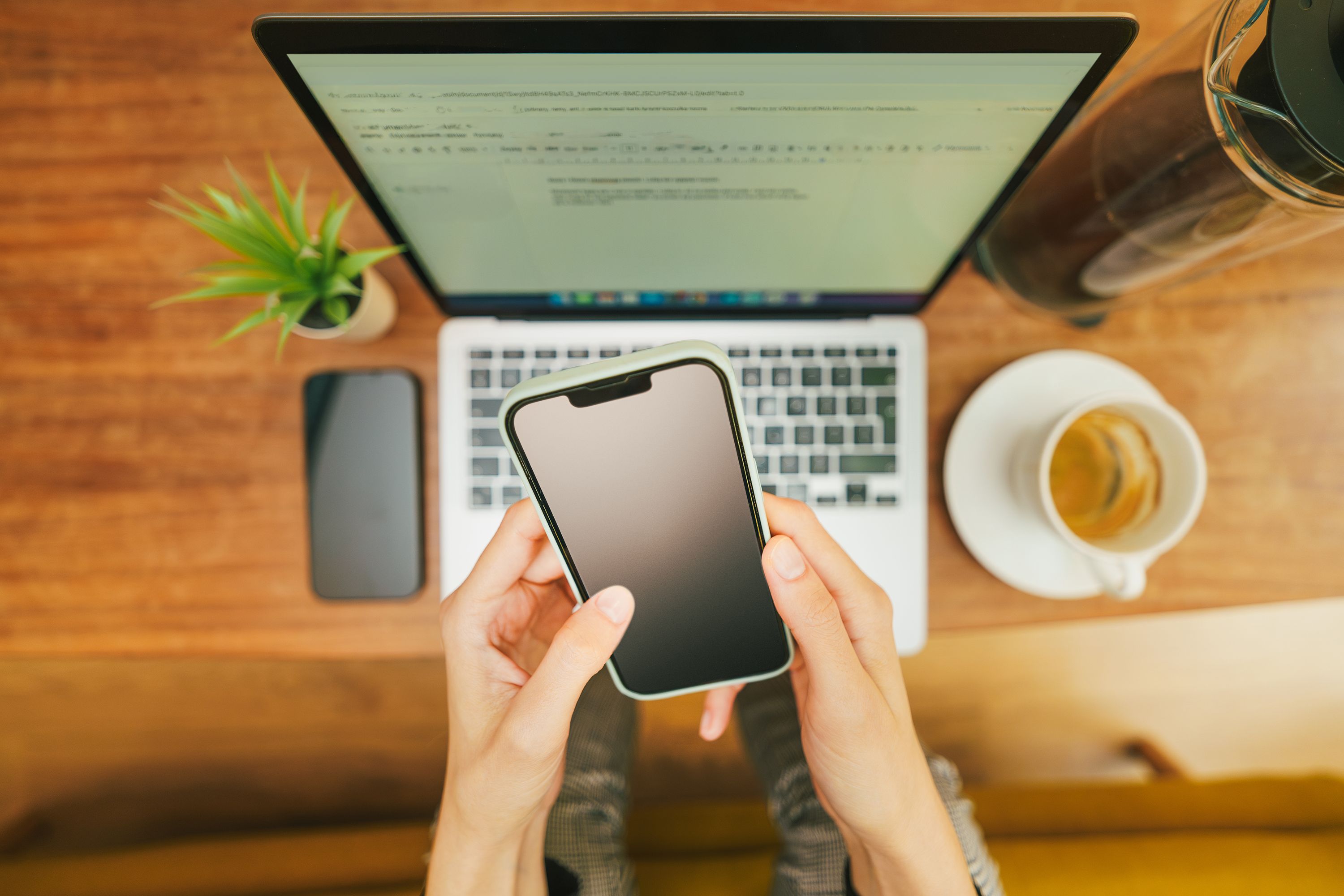A calm, organized desk — digital life in order